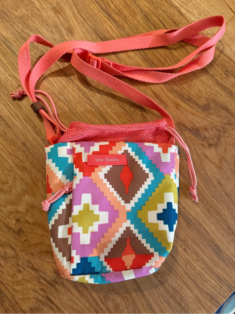 Vera Bradley Coral Multi Geometric Crossbody Bag